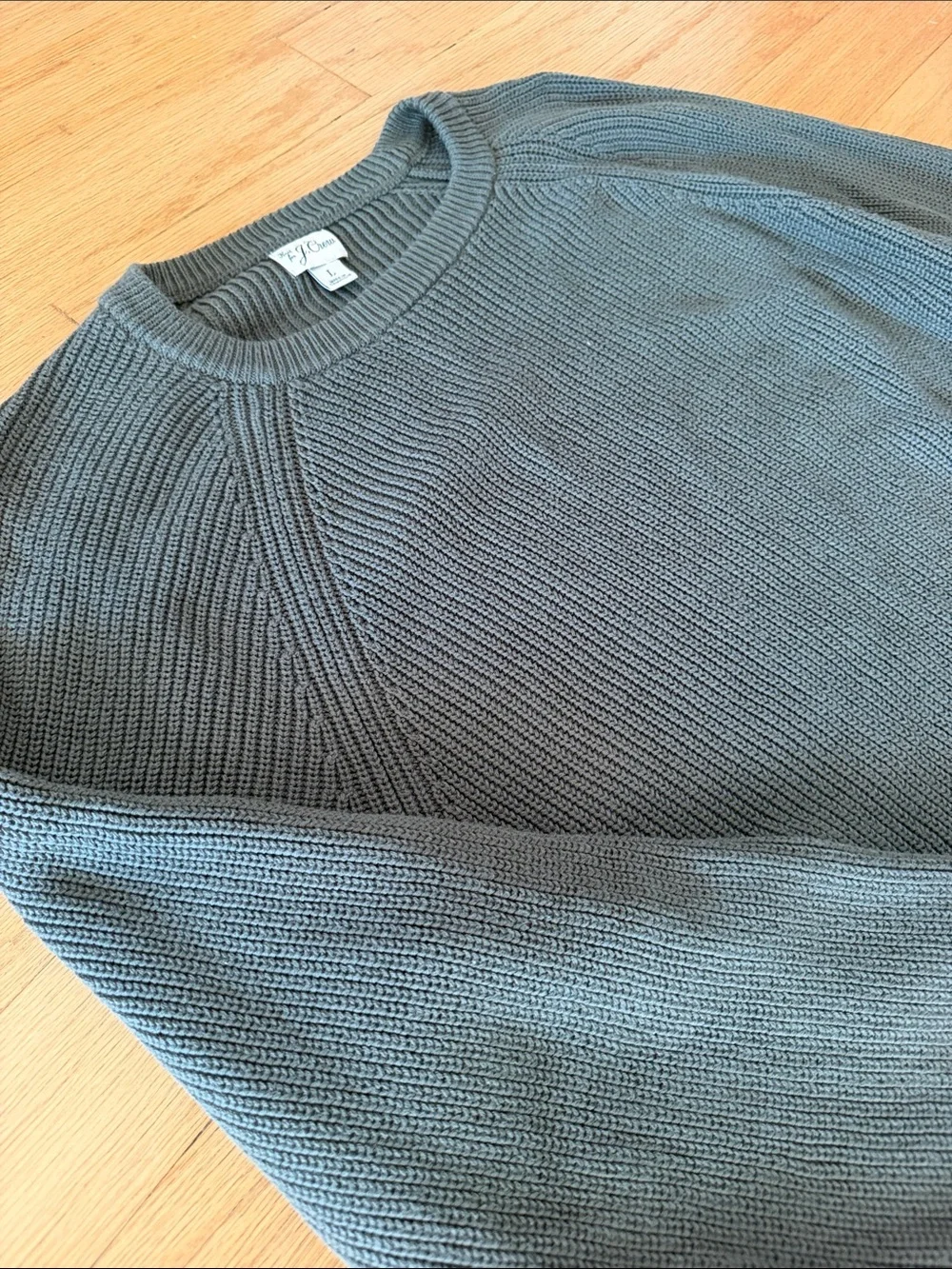 J. Crew Men’s Crewneck Sweater in Olive Green